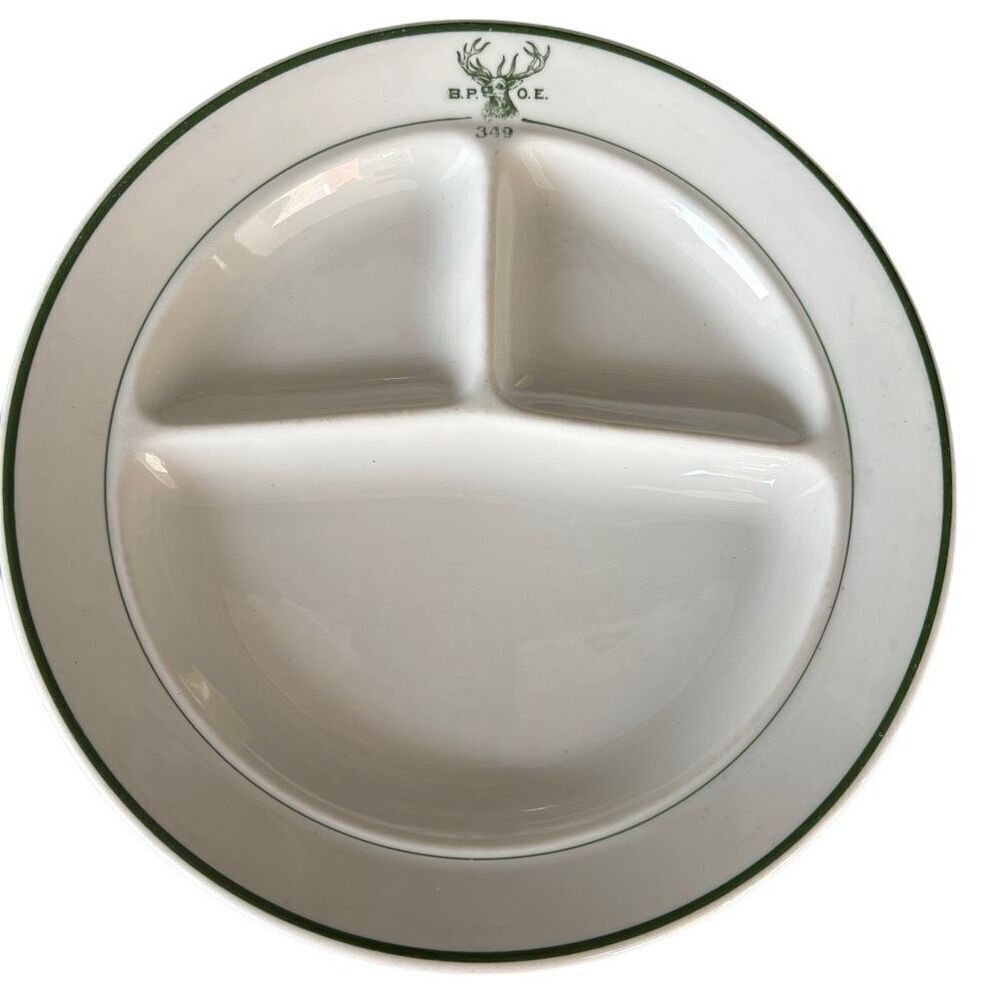 Jackson China B.P.O.E. 349 Elks Lodge DuBois Pa Sectional 10 1/2”  Plate